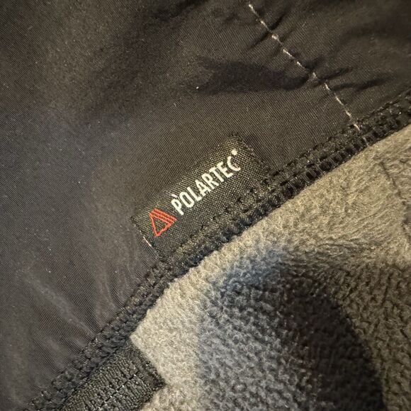 Eddie Bauer Men XL 1/4 Zip Fleece Pullover Jacket Gray Black Activewear Polartec - Picture 7 of 7